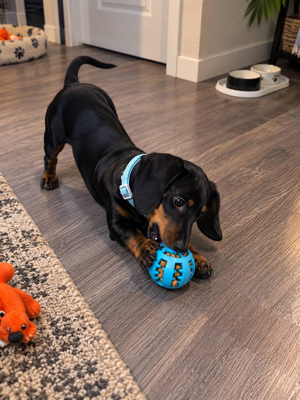 Dog Treat-Dispensing Ball