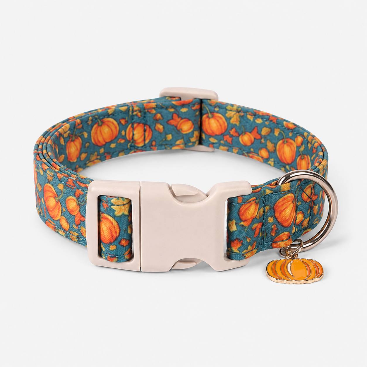 Pumpkin Print Dog Collar
