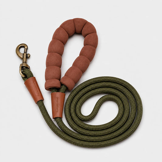 Green Rope Dog Leash — 1.5 m