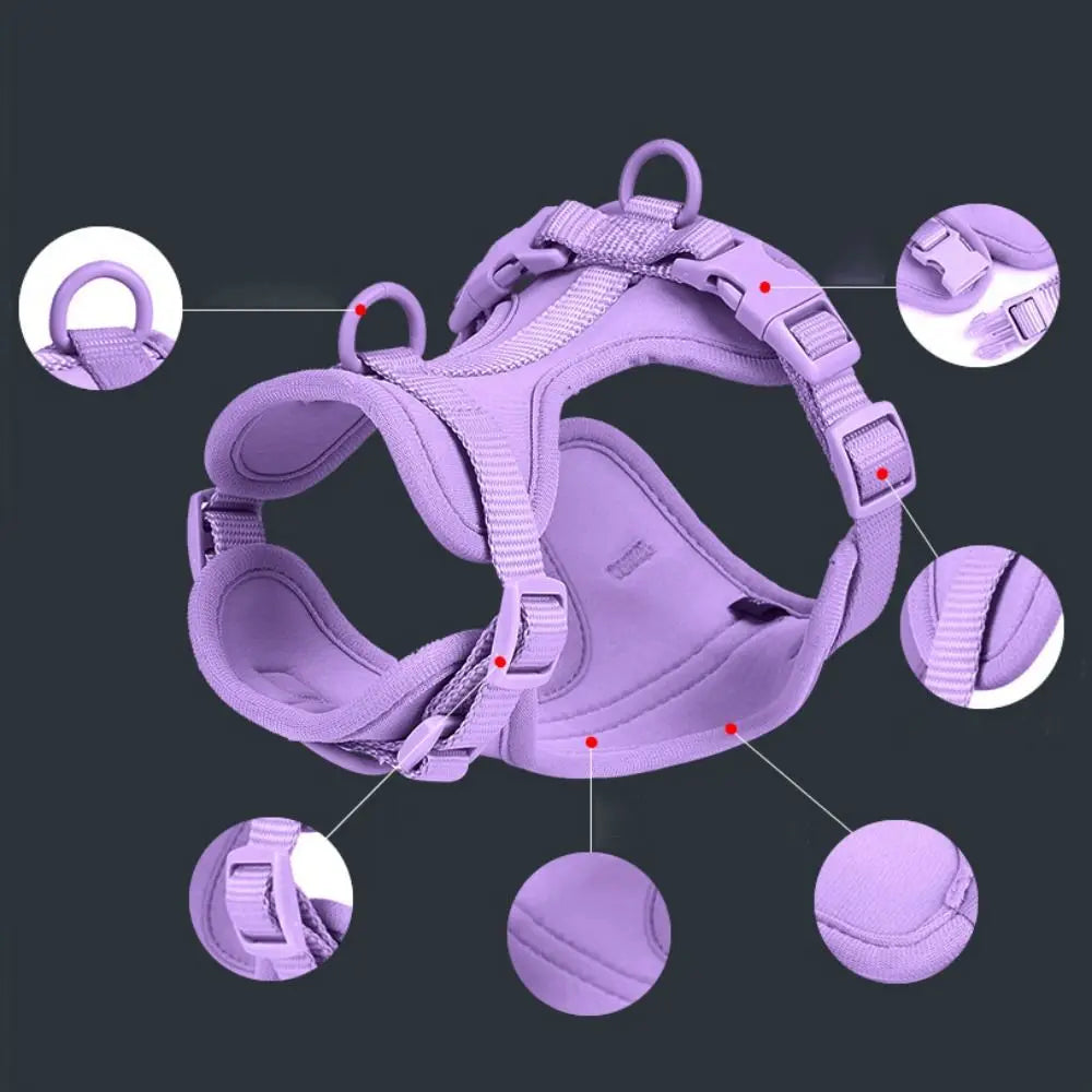 Candy Color Adjustable Dog Harness
