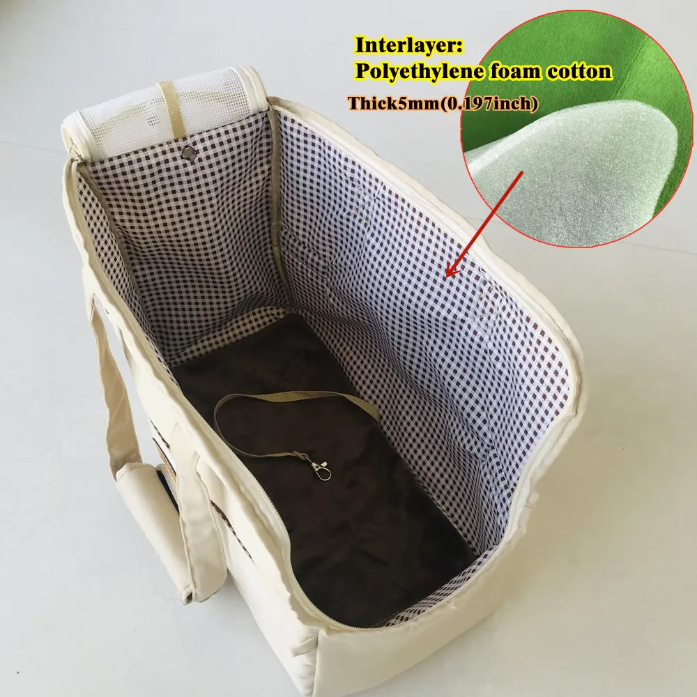 Blue Padded Pet Travel Carrier