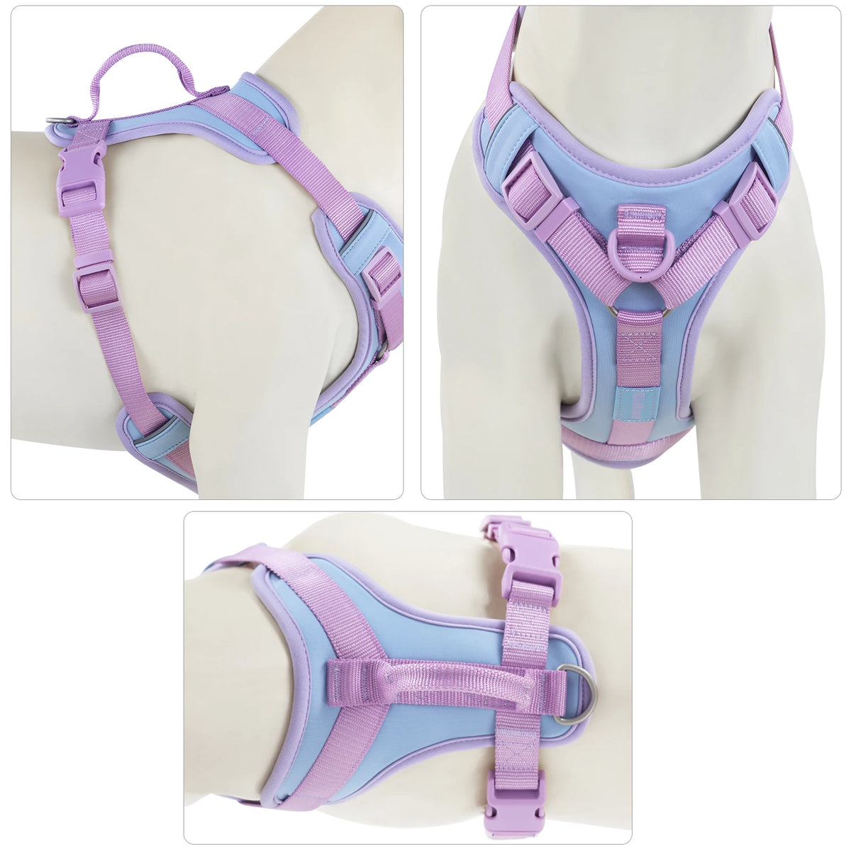 Caffeine Brown Colorblock Dog Harness