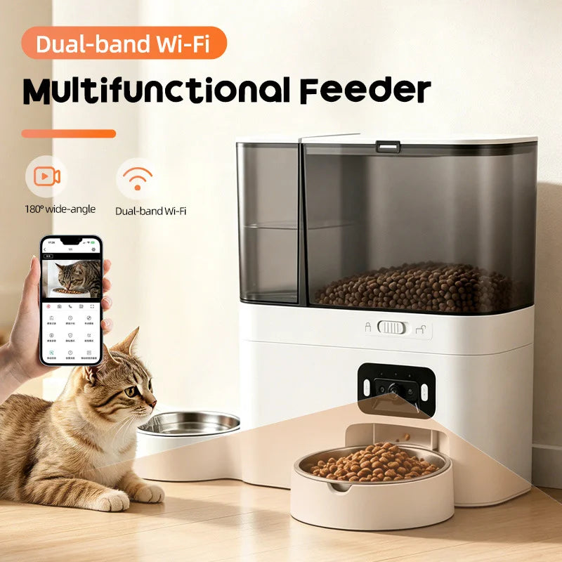 8L Smart Pet Feeder with Camera & Water Station