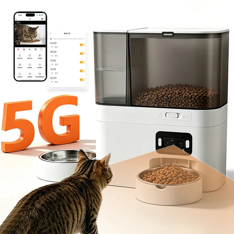 8L Smart Pet Feeder with Camera & Water Station