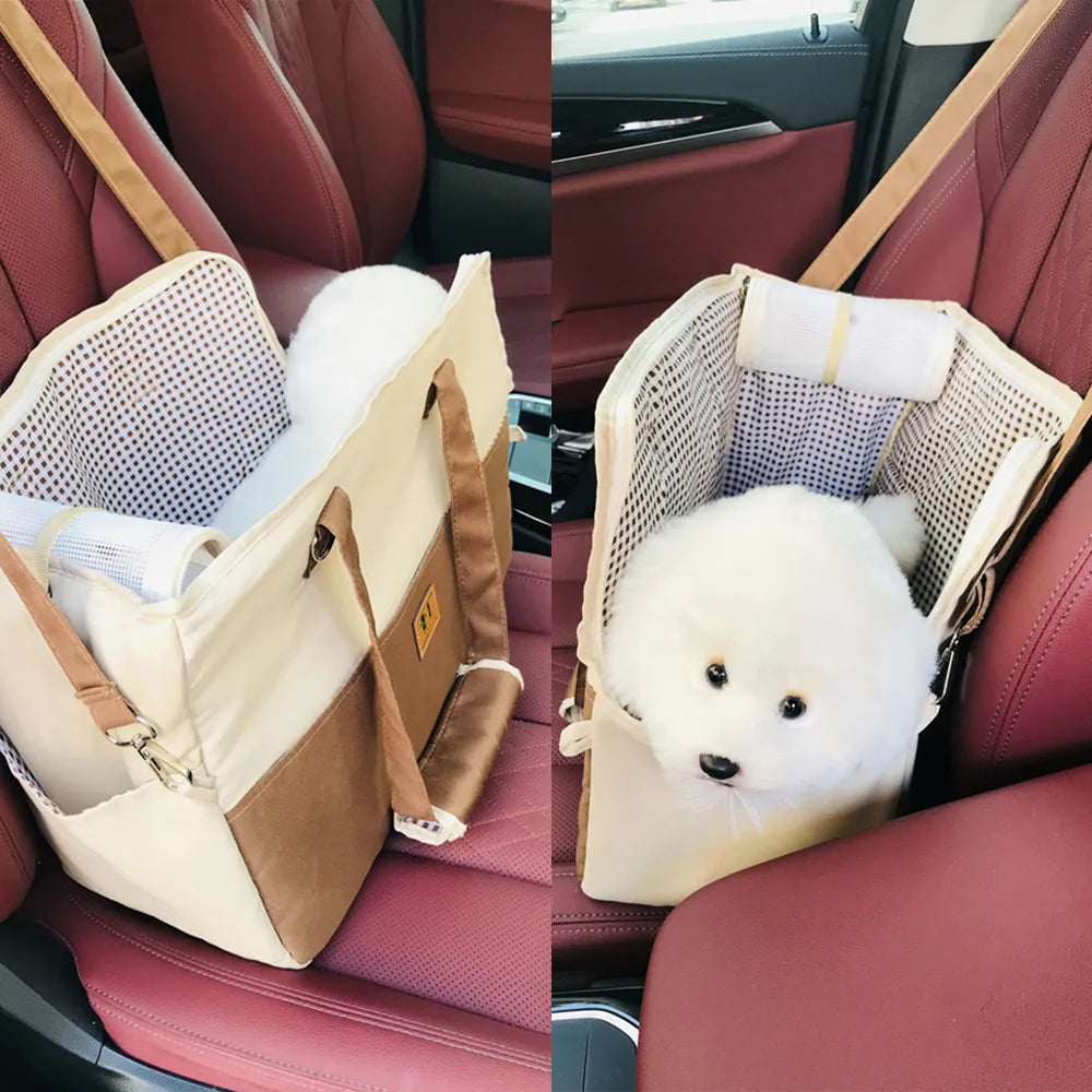 Blue Padded Pet Travel Carrier