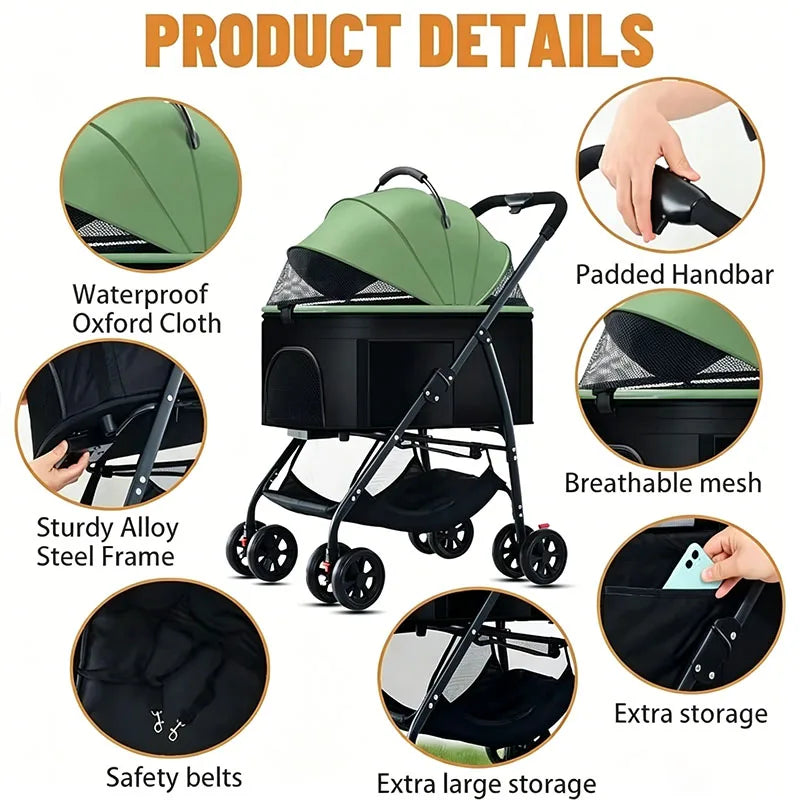 Foldable Pet Stroller