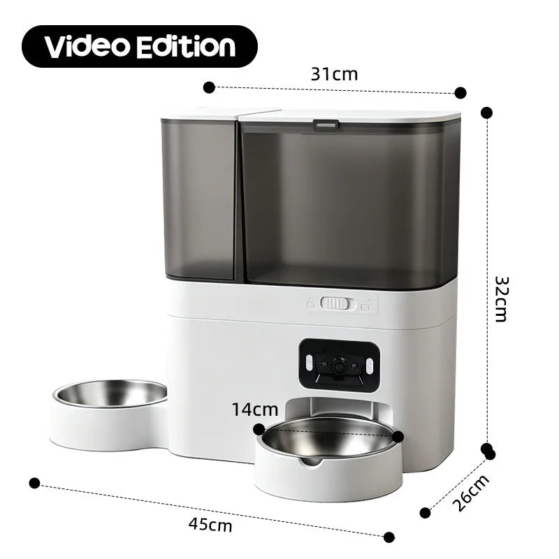 8L Smart Pet Feeder with Camera & Water Station