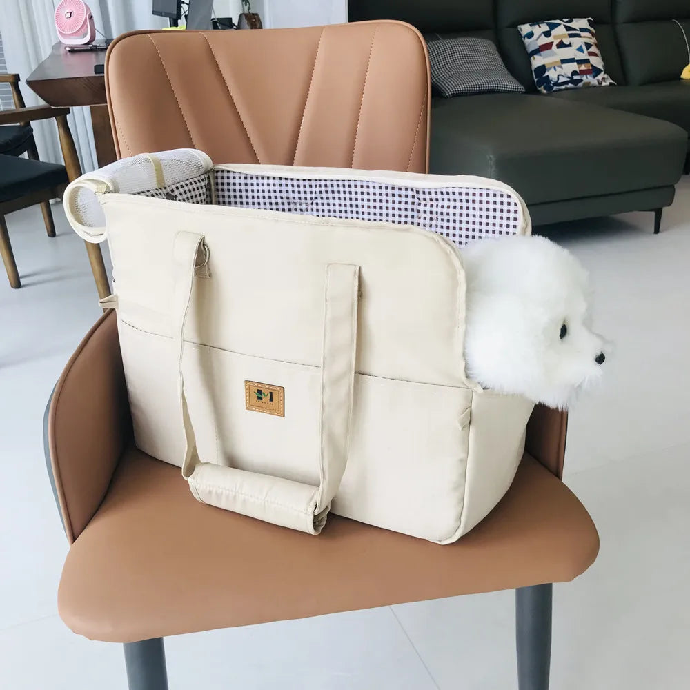 Blue Padded Pet Travel Carrier