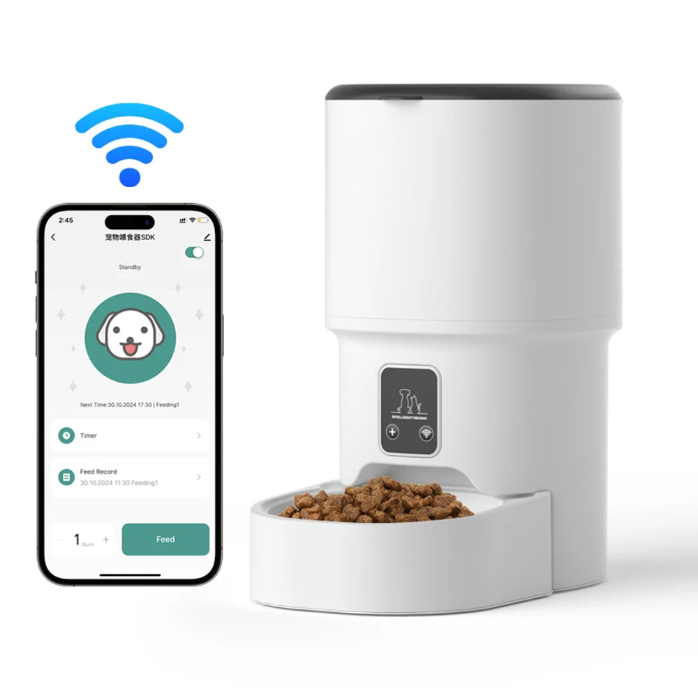 Automatic Pet Feeder – Wi‑Fi & Button Models