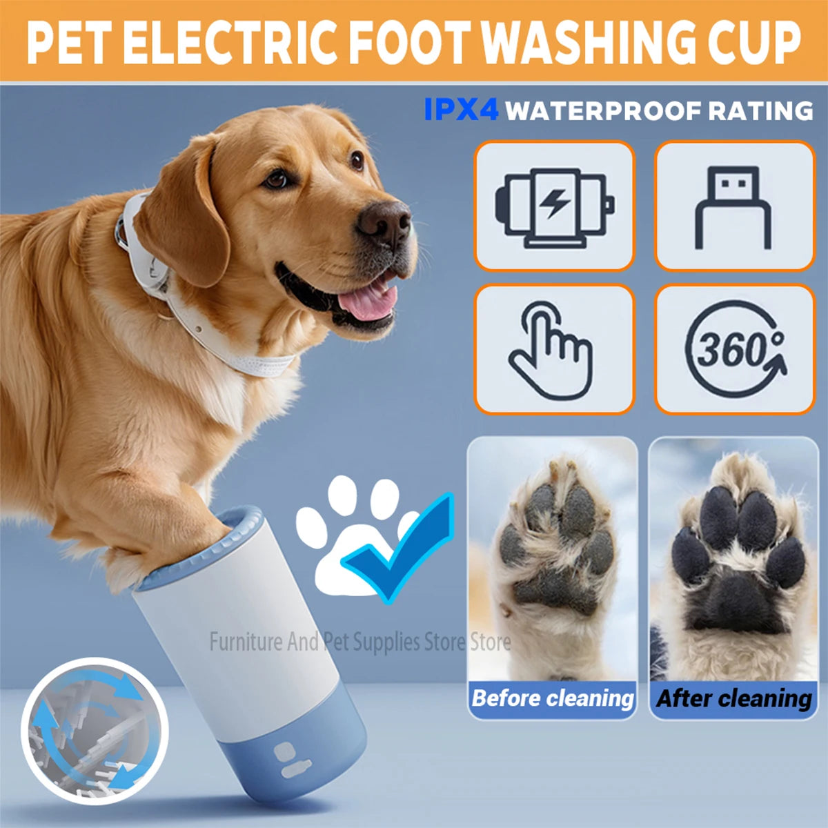 Electric Dog Paw Cleaner