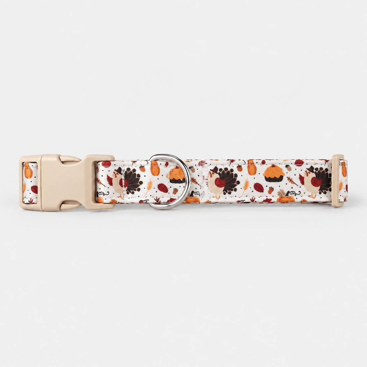 Thanksgiving Print Dog Collar